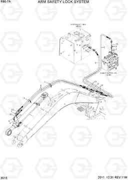 3510 ARM SAFETY LOCK SYSTEM R80-7A, Hyundai