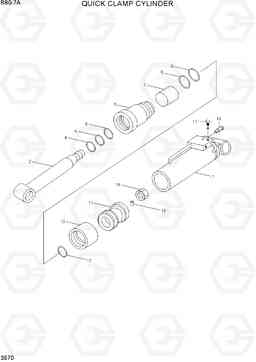 3570 QUICK CLAMP CYLINDER R80-7A, Hyundai