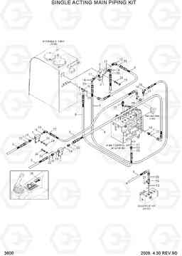 3600 SINGLE ACTING MAIN PIPING KIT R80-7A, Hyundai