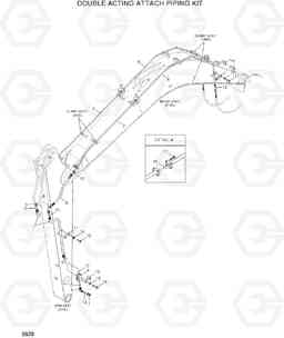 3620 DOUBLE ACTING ATTACH PIPING KIT R80-7A, Hyundai