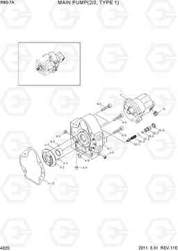 4020 MAIN PUMP(2/3) R80-7A, Hyundai