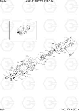 4030 MAIN PUMP(3/3) R80-7A, Hyundai