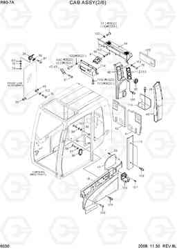 6030 CAB ASSY(2/6) R80-7A, Hyundai