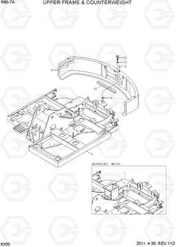 6300 UPPER FRAME & COUNTERWEIGHT R80-7A, Hyundai