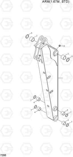 7200 ARM(1.67M, STD) R80-7A, Hyundai