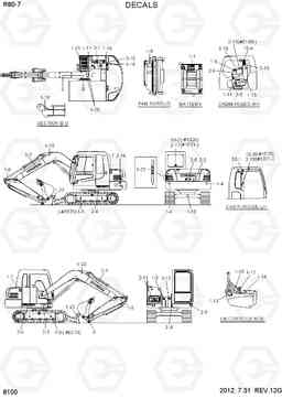8100 DECALS R80-7A, Hyundai