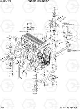 1010 ENGINE MOUNTING R800-7A FS, Hyundai