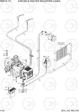 1110 AIRCON & HEATER MOUNTING-CABIN R800-7A FS, Hyundai