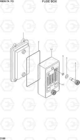 2100 FUSE BOX R800-7A FS, Hyundai