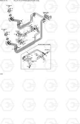 3200 PILOT HYDRAULIC PIPING(BOTTOM SUB) R800-7A FS, Hyundai