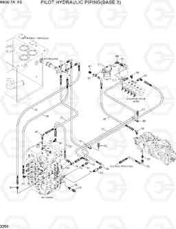 3250 PILOT HYDRAULIC PIPING(BASE 3) R800-7A FS, Hyundai