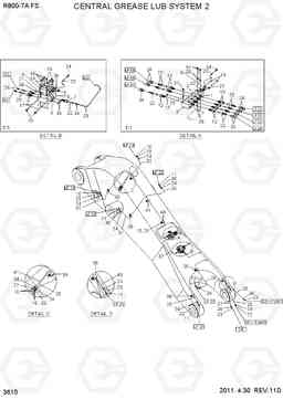 3610 CENTROL GREASE LUB SYSTEM 2 R800-7A FS, Hyundai