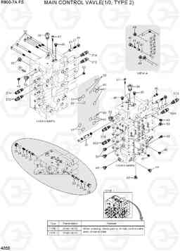 4055 MAIN CONTROL VALVE(1/3, TYPE 2) R800-7A FS, Hyundai