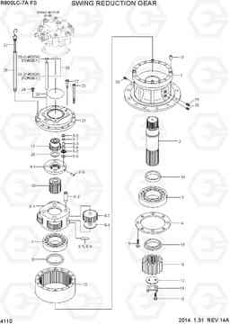 4110 SWING REDUCTION GEAR R800-7A FS, Hyundai