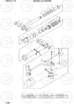 4180 BOOM CYLINDER R800-7A FS, Hyundai