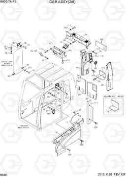 6030 CAB ASSY(2/6) R800-7A FS, Hyundai