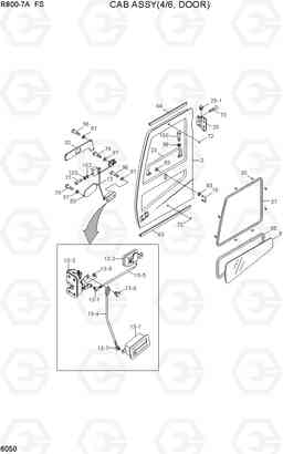 6050 CAB ASSY(4/6, DOOR) R800-7A FS, Hyundai