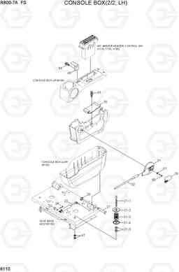 6110 CONSOLE BOX(2/2, LH) R800-7A FS, Hyundai