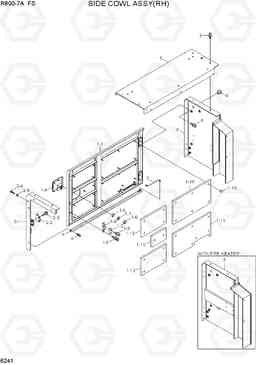 6241 SIDE COWL ASSY(RH) R800-7A FS, Hyundai