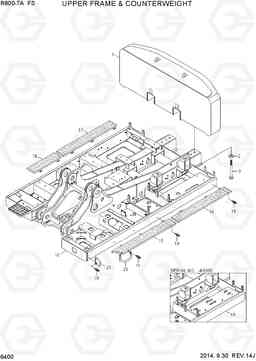 6400 UPPER FRAME & COUNTERWEIGHT R800-7A FS, Hyundai