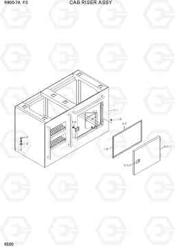 6500 CAB RISER ASSY R800-7A FS, Hyundai