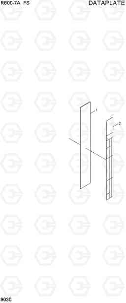 9030 DATAPLATE R800-7A FS, Hyundai