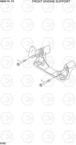 9193 FRONT ENGINE SUPPORT R800-7A FS, Hyundai