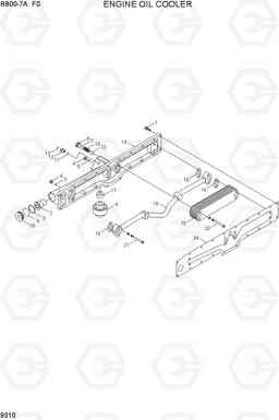 9310 ENGINE OIL COOLER R800-7A FS, Hyundai