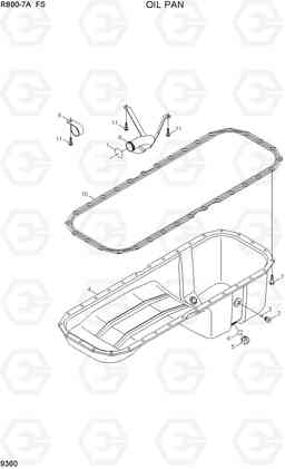 9360 OIL PAN R800-7A FS, Hyundai