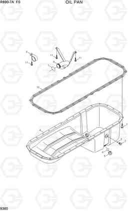 9360 OIL PAN R800-7A FS, Hyundai