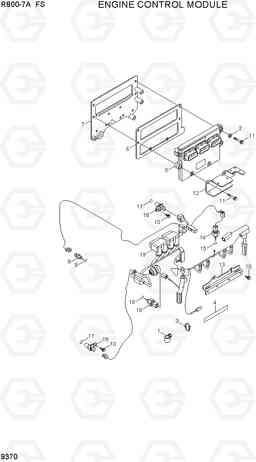 9370 ENGINE CONTROL MODULE R800-7A FS, Hyundai