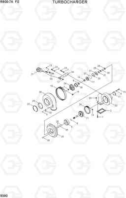 9390 TURBOCHARGER R800-7A FS, Hyundai