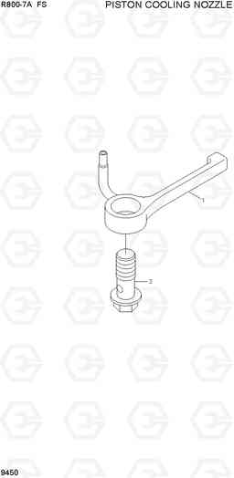 9450 PISTON COOLING NOZZLE R800-7A FS, Hyundai