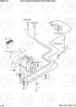 1110 AIR CONDITIONER BOTTOM SUB R800LC-9, Hyundai