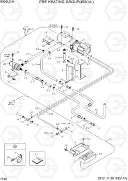 1140 PRE HEATING GROUP(#0014-) R800LC-9, Hyundai