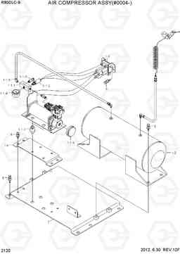 2120 AIR COMPRESSOR ASSY(#0004-) R800LC-9, Hyundai