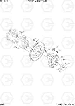 3010 PUMP MOUNTING R800LC-9, Hyundai