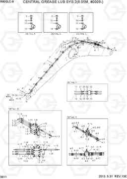 3611 CENTRAL GREASE LUB SYS 2(8.05M, #0009-) R800LC-9, Hyundai