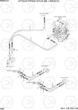 3900 ATTACH PIPING KIT(10.8M, L/REACH) R800LC-9, Hyundai