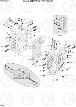4050 MAIN CONTROL VALVE(1/3, TYPE 1) R800LC-9, Hyundai