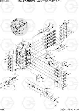 4065 MAIN CONTROL VALVE(2/3, TYPE 2,3) R800LC-9, Hyundai