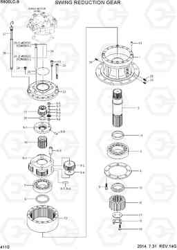 4110 SWING REDUCTION GEAR R800LC-9, Hyundai