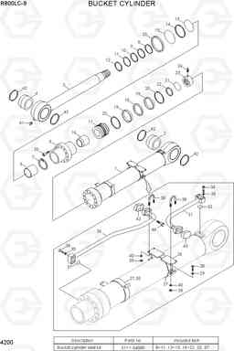 4200 BUCKET CYLINDER R800LC-9, Hyundai