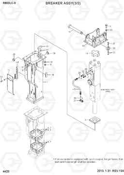 4420 BREAKER ASSY(3/3) R800LC-9, Hyundai