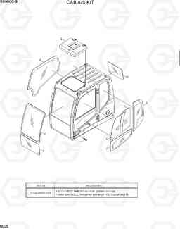 6025 CAB A/S KIT R800LC-9, Hyundai