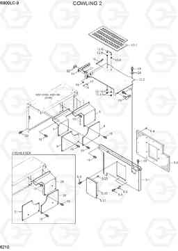 6210 COWLING 2 R800LC-9, Hyundai