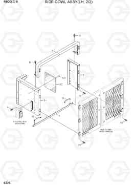 6225 SIDE COWL ASSY(LH, 2/2) R800LC-9, Hyundai
