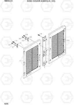 6235 SIDE COVER ASSY(LH, 2/2) R800LC-9, Hyundai