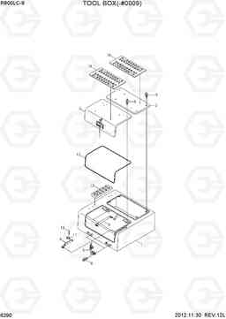 6290 TOOL BOX(-#0009) R800LC-9, Hyundai