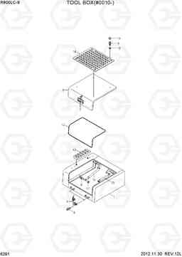 6291 TOOL BOX(#0010-) R800LC-9, Hyundai